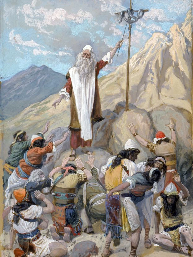 James Tissot - 127, L'Antico testamento. Il serpente di bronzo, 1806, 1902